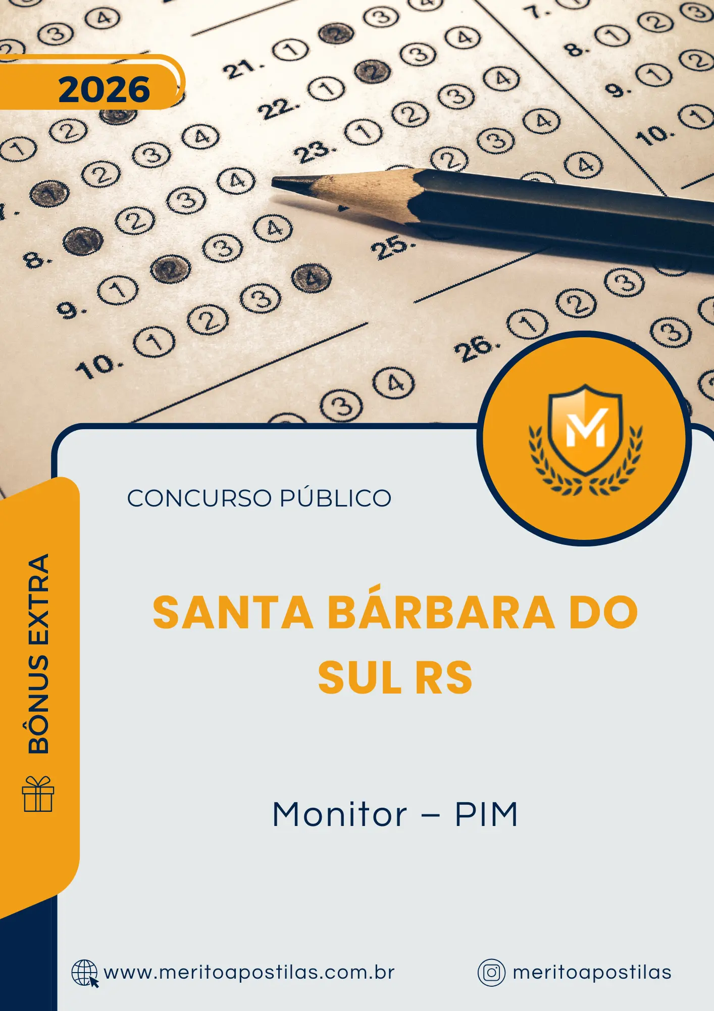 Apostila Monitor PIM Prefeitura de Santa Bárbara do Sul RS 2026