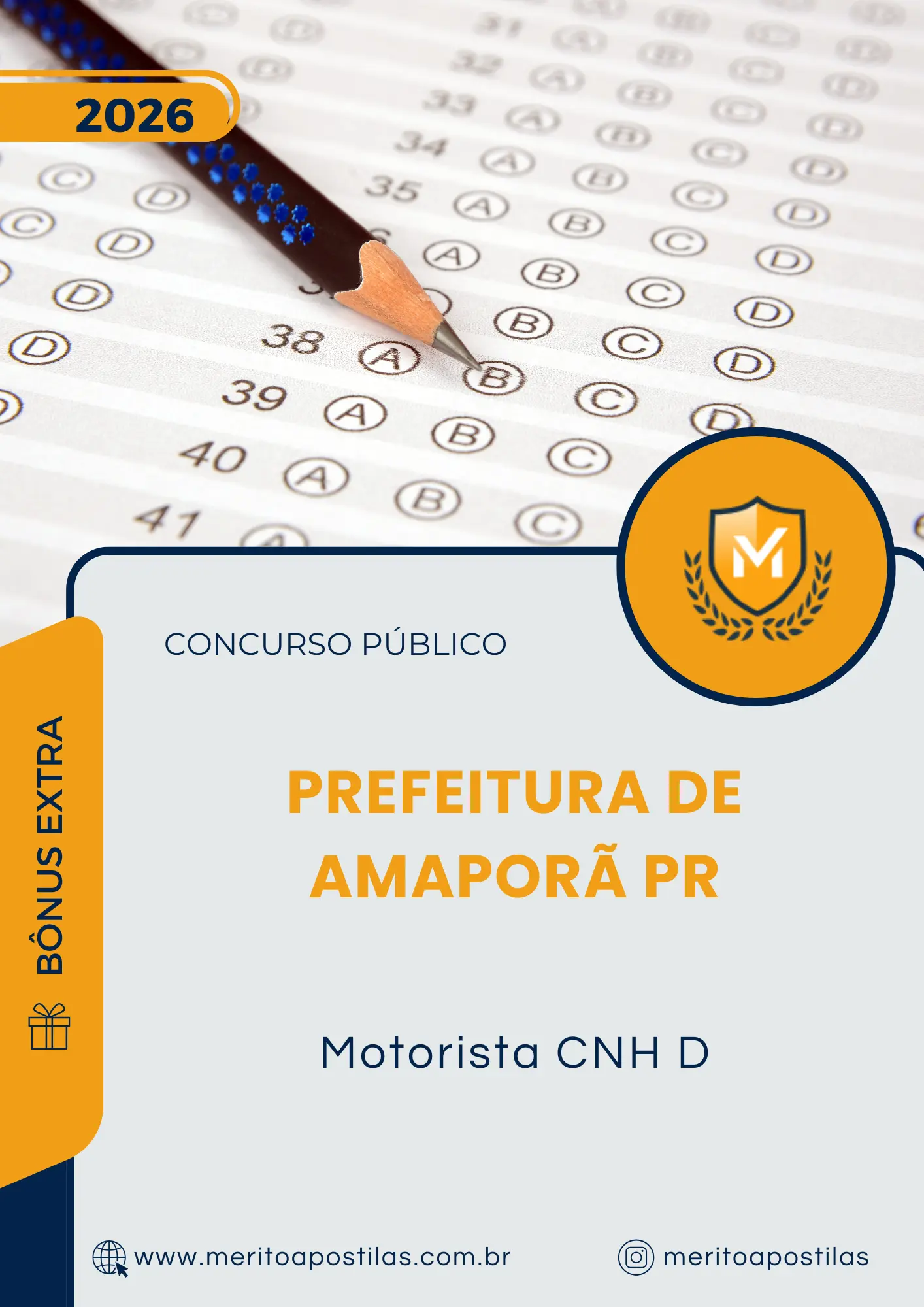 Apostila Motorista CNH D Prefeitura de Amaporã PR 2026
