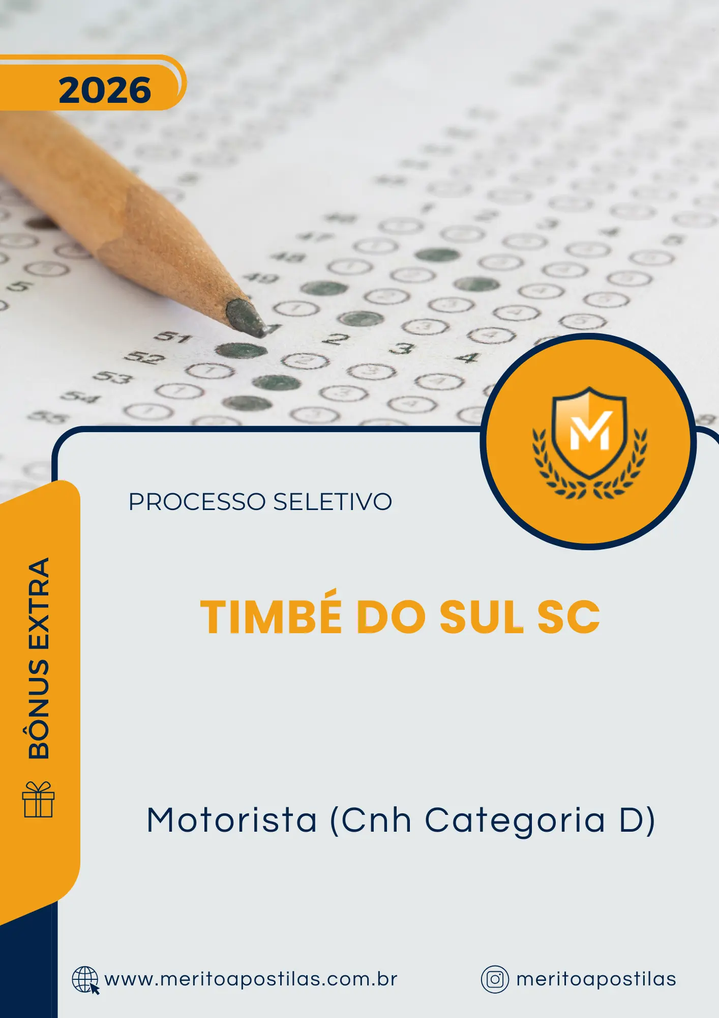Apostila Motorista Cnh Categoria D Prefeitura de Timbé do Sul SC 2026
