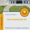 Apostila Motorista D Condutor Escolar Prefeitura de São Domingos PB 2026