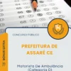 Apostila Motorista De Ambulância Categoria D Prefeitura de Assaré CE 2026