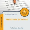 Apostila Motorista Escolar Prefeitura de Iati PE 2026
