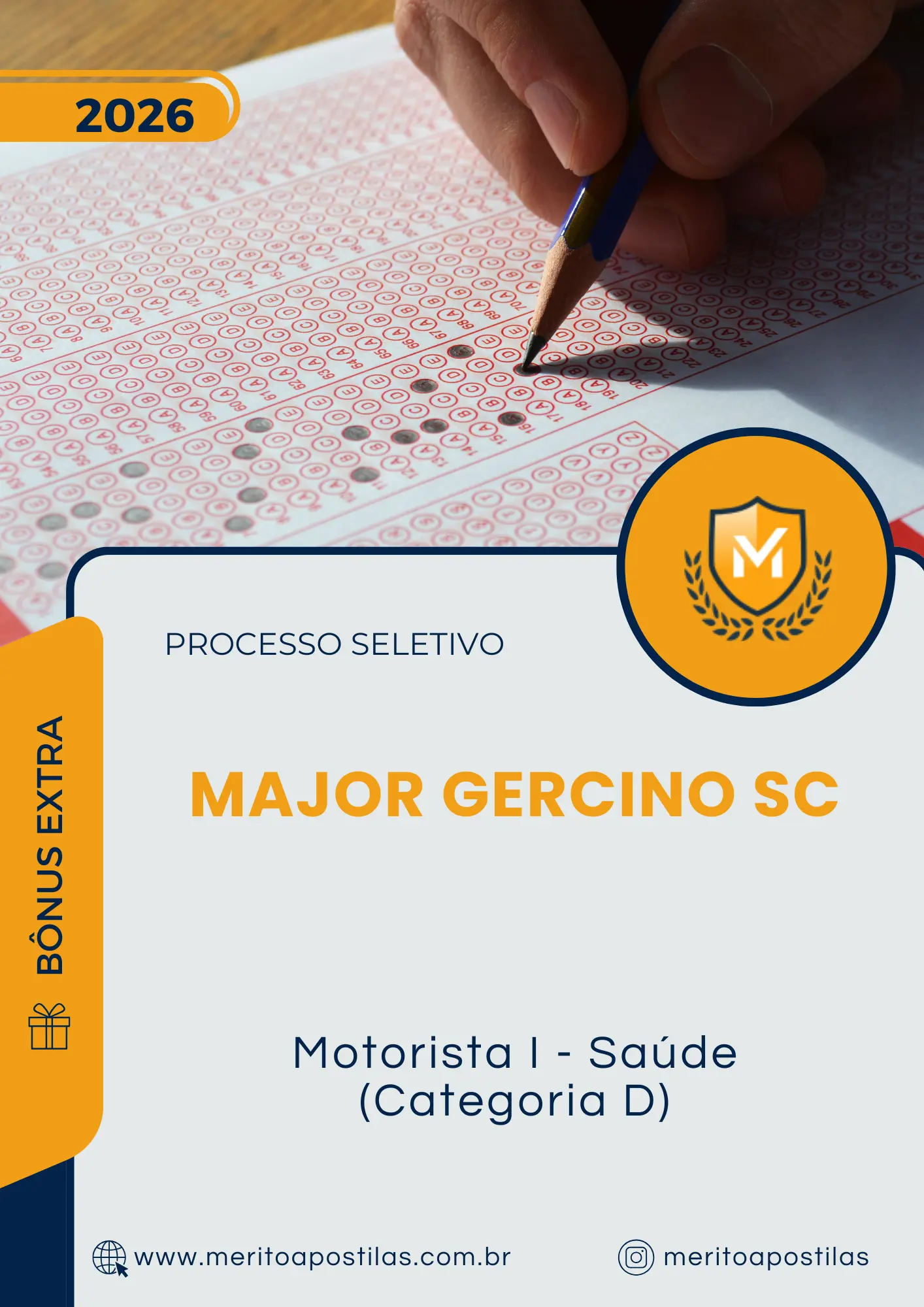 Apostila Motorista I Saúde Categoria D Prefeitura de Major Gercino SC 2026