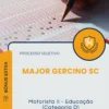 Apostila Motorista II Educação Categoria D Prefeitura de Major Gercino SC 2026