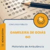Apostila Motorista de Ambulância Prefeitura de Gameleira de Goiás GO 2026