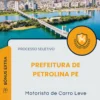 Apostila Motorista de Carro Leve Prefeitura de Petrolina PE 2026