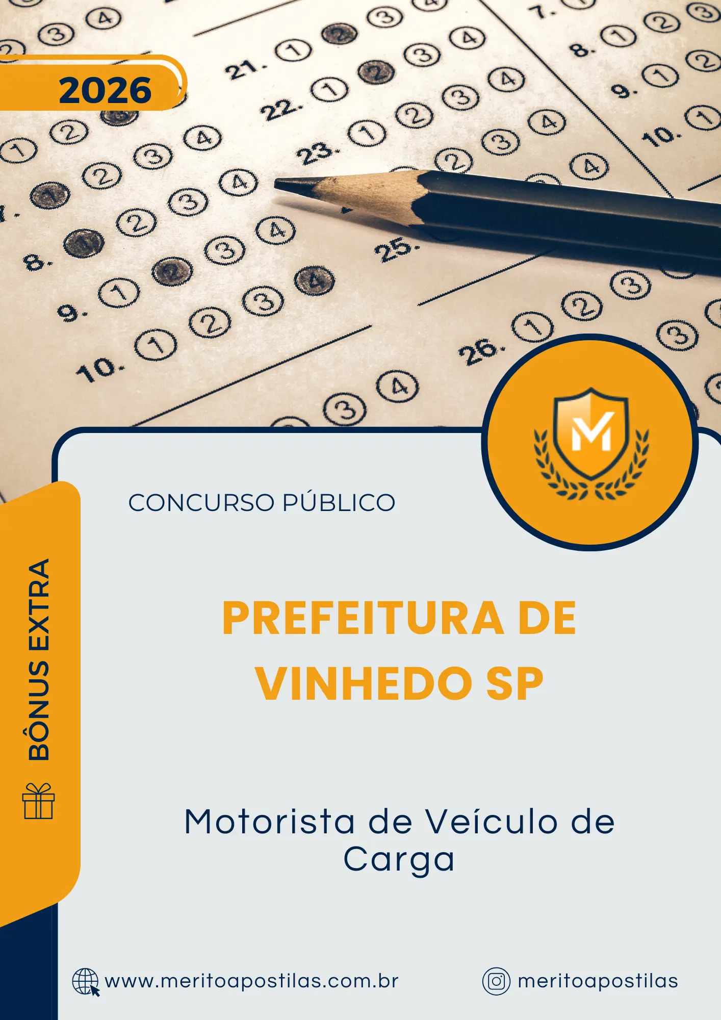 Apostila Motorista de Veículo de Carga Prefeitura de Vinhedo SP 2026