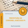 Apostila Nutricionista Prefeitura de Coronel José Dias PI 2026
