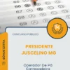 Apostila Operador De Pá Carregadeira Prefeitura de Presidente Juscelino MG 2026