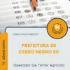 Apostila Operador De Trator Agrícola Prefeitura de Cerro Negro SC 2026