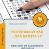 Apostila Operador de Escavadeira Hidráulica Prefeitura de São João Batista SC 2026