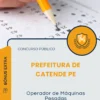 Apostila Operador de Máquinas Pesadas Prefeitura de Catende PE 2026