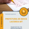 Apostila Operadores De Motoniveladora Prefeitura de Nova Lacerda MT 2026