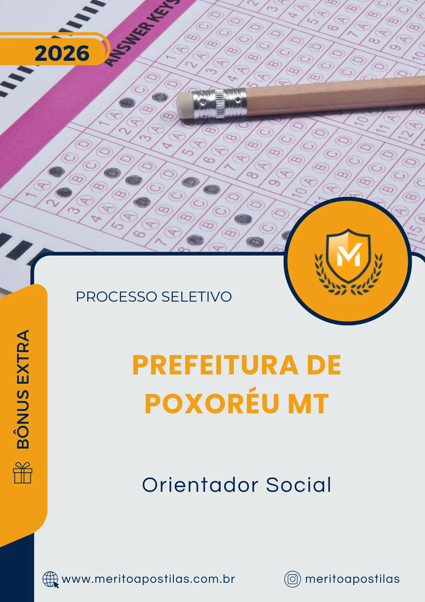 Apostila Orientador Social Prefeitura de Poxoréu MT 2026