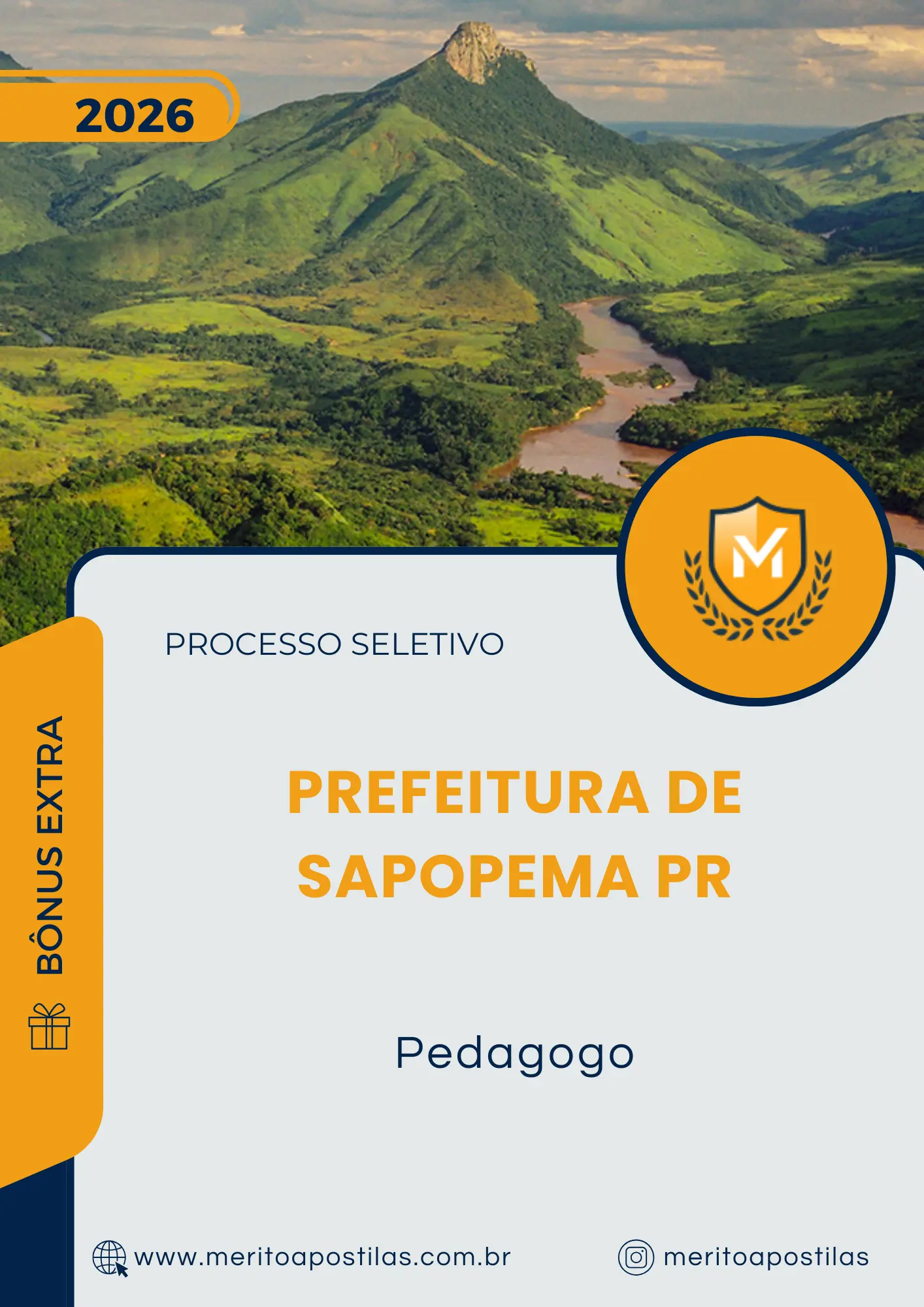 Apostila Pedagogo Prefeitura de Sapopema PR 2026