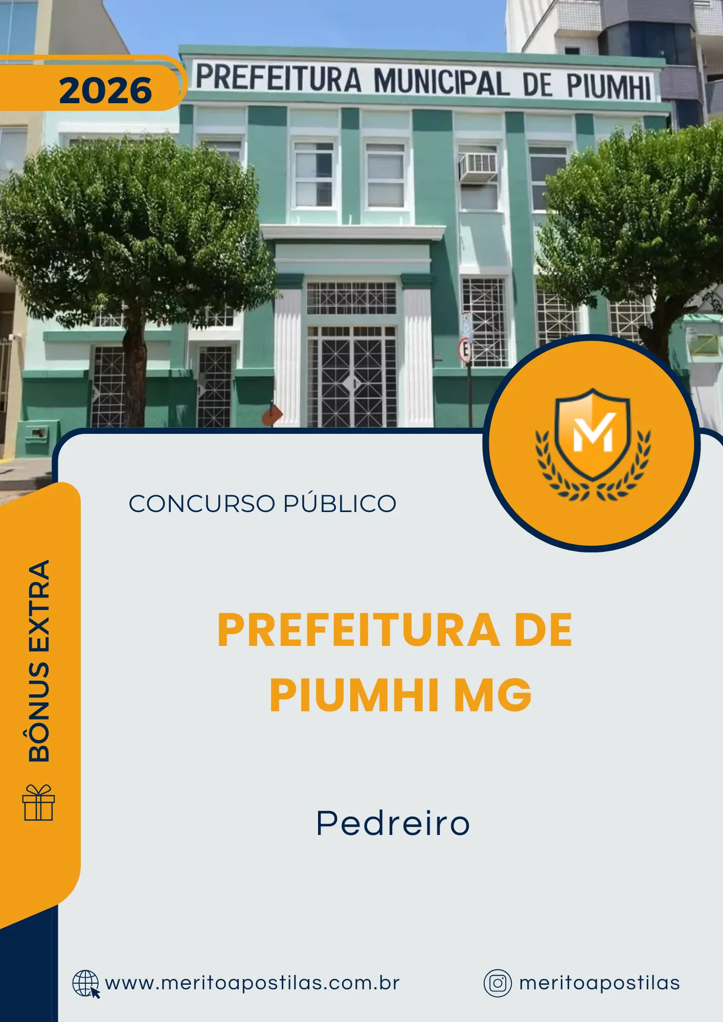 Apostila Pedreiro Prefeitura de Piumhi MG 2026