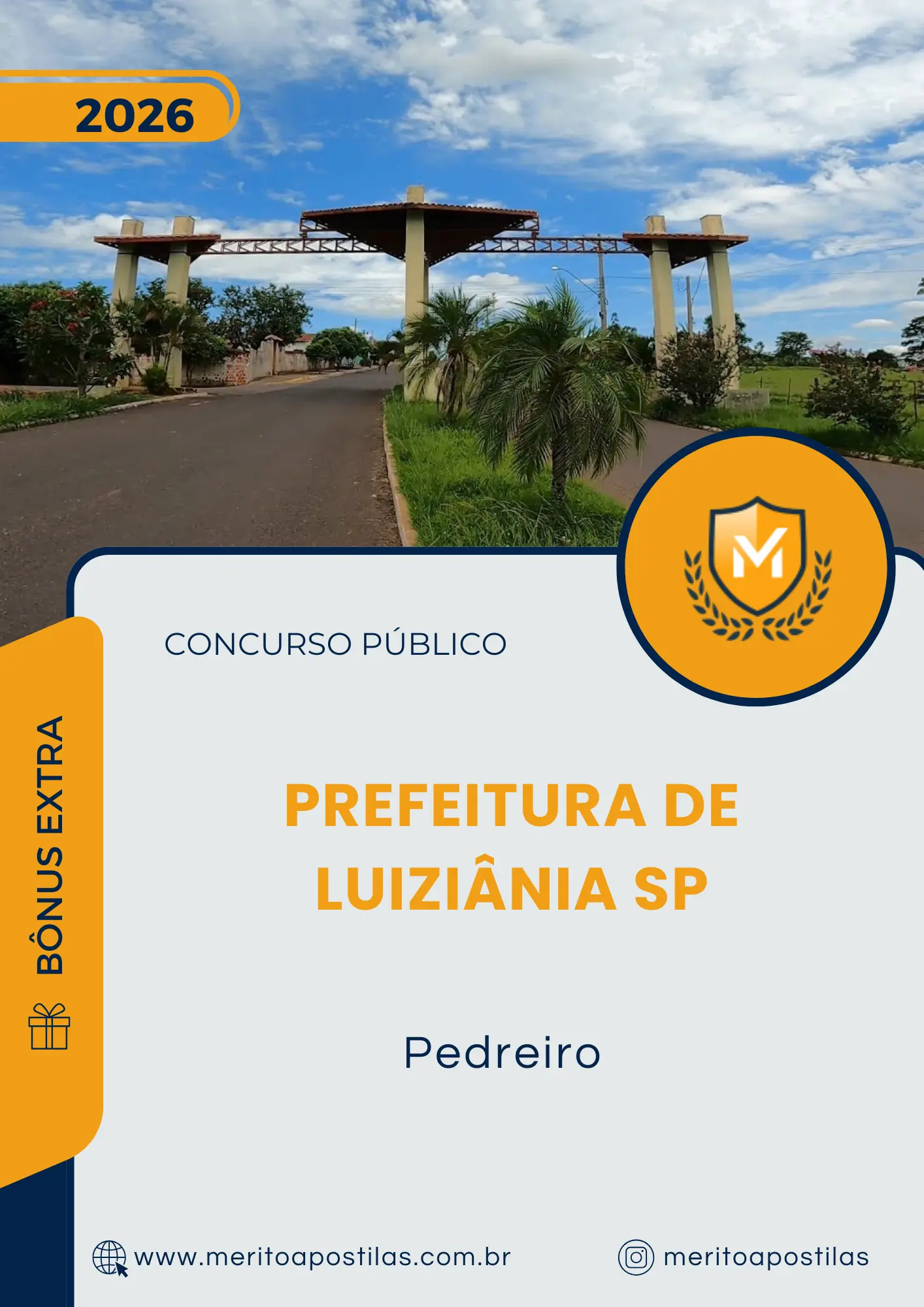 Apostila Pedreiro Prefeitura de Luiziânia SP 2026