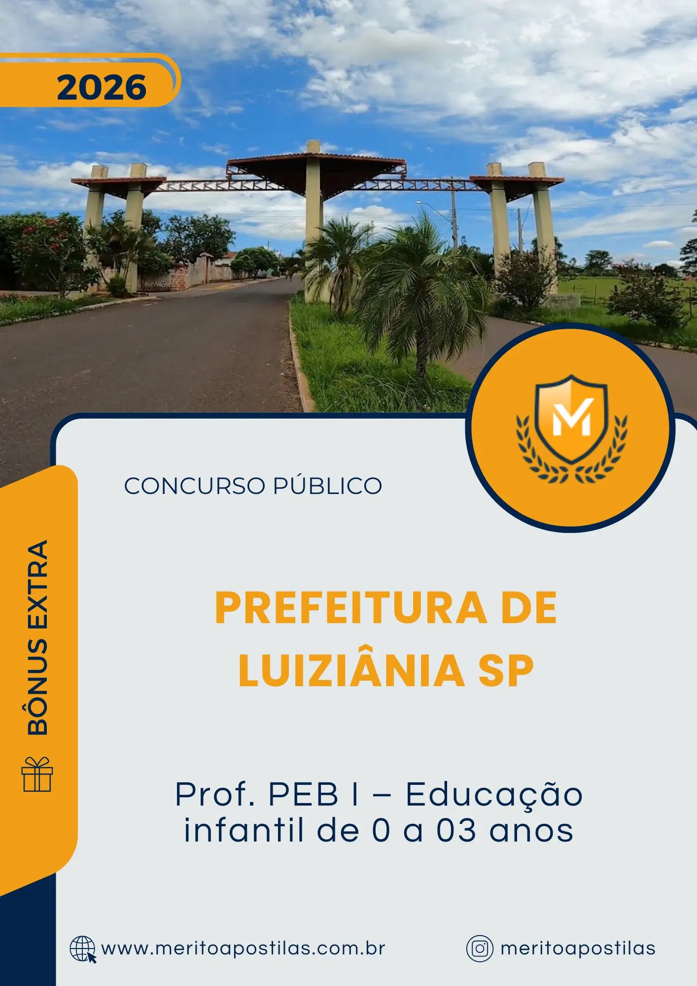 Apostila Prof. PEB I – Educação infantil de 0 a 03 anos Prefeitura de Luiziânia SP 2026
