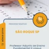 Apostila Professor Adjunto de Ensino Fundamental II Língua Portuguesa Prefeitura de São Roque SP 2026