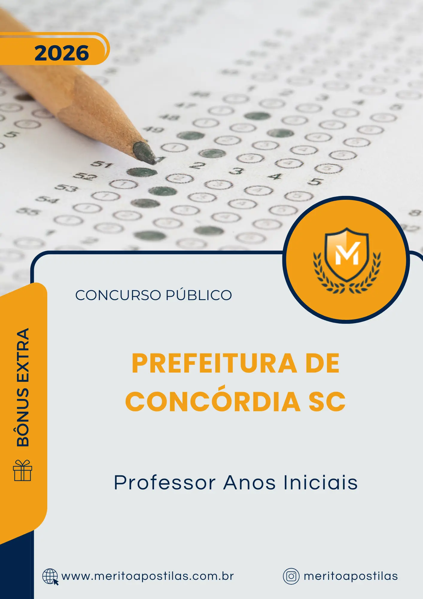 Apostila Professor Anos Iniciais Prefeitura de Concórdia SC 2026