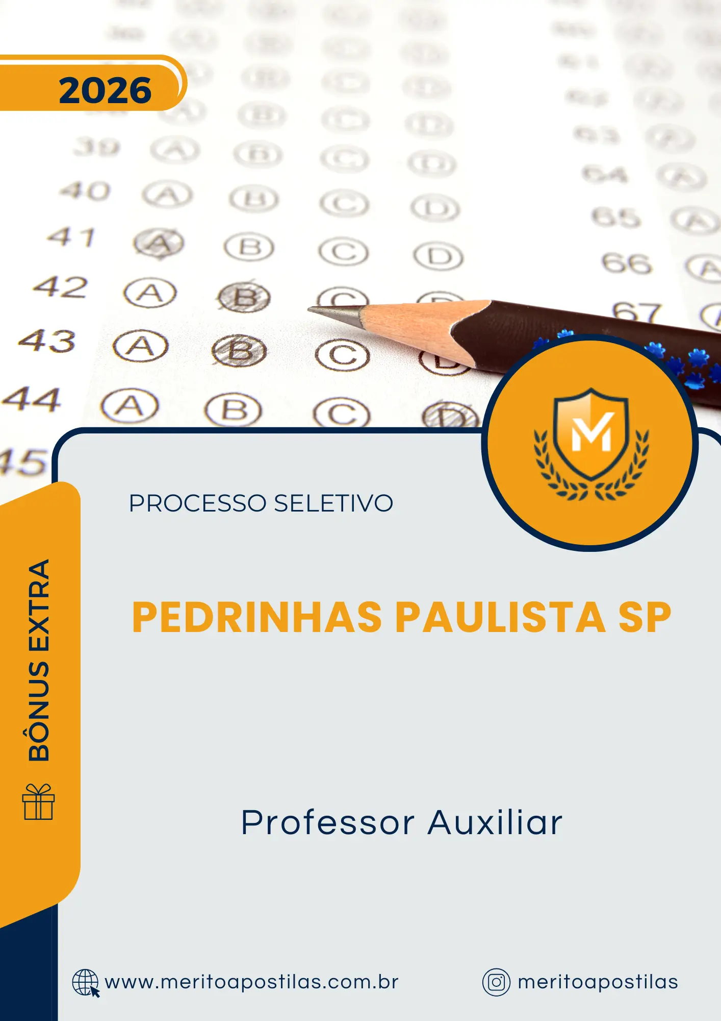 Apostila Professor Auxiliar Prefeitura de Pedrinhas Paulista SP 2026