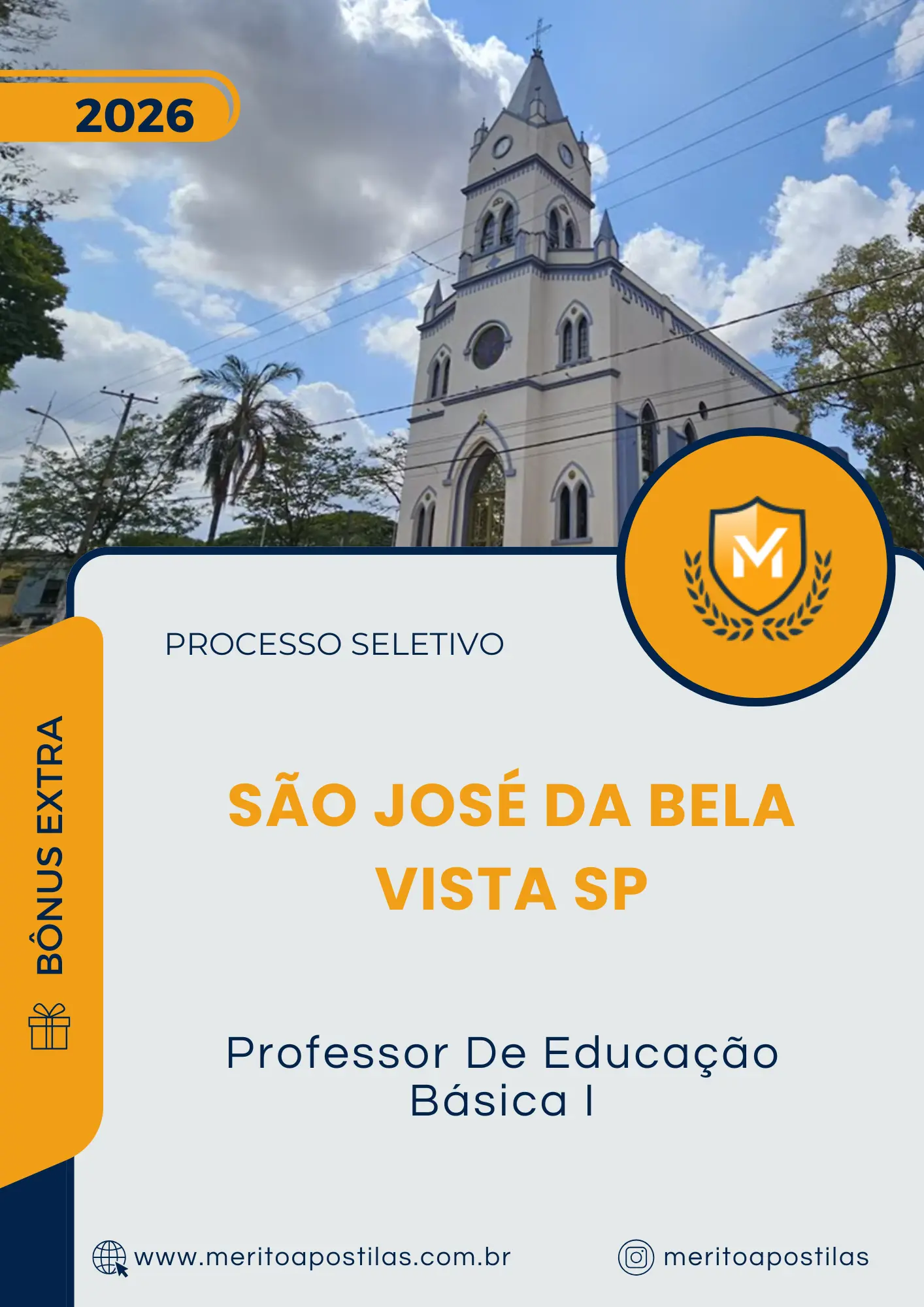 Apostila Professor De Educação Básica I Prefeitura de São José da Bela Vista SP 2026