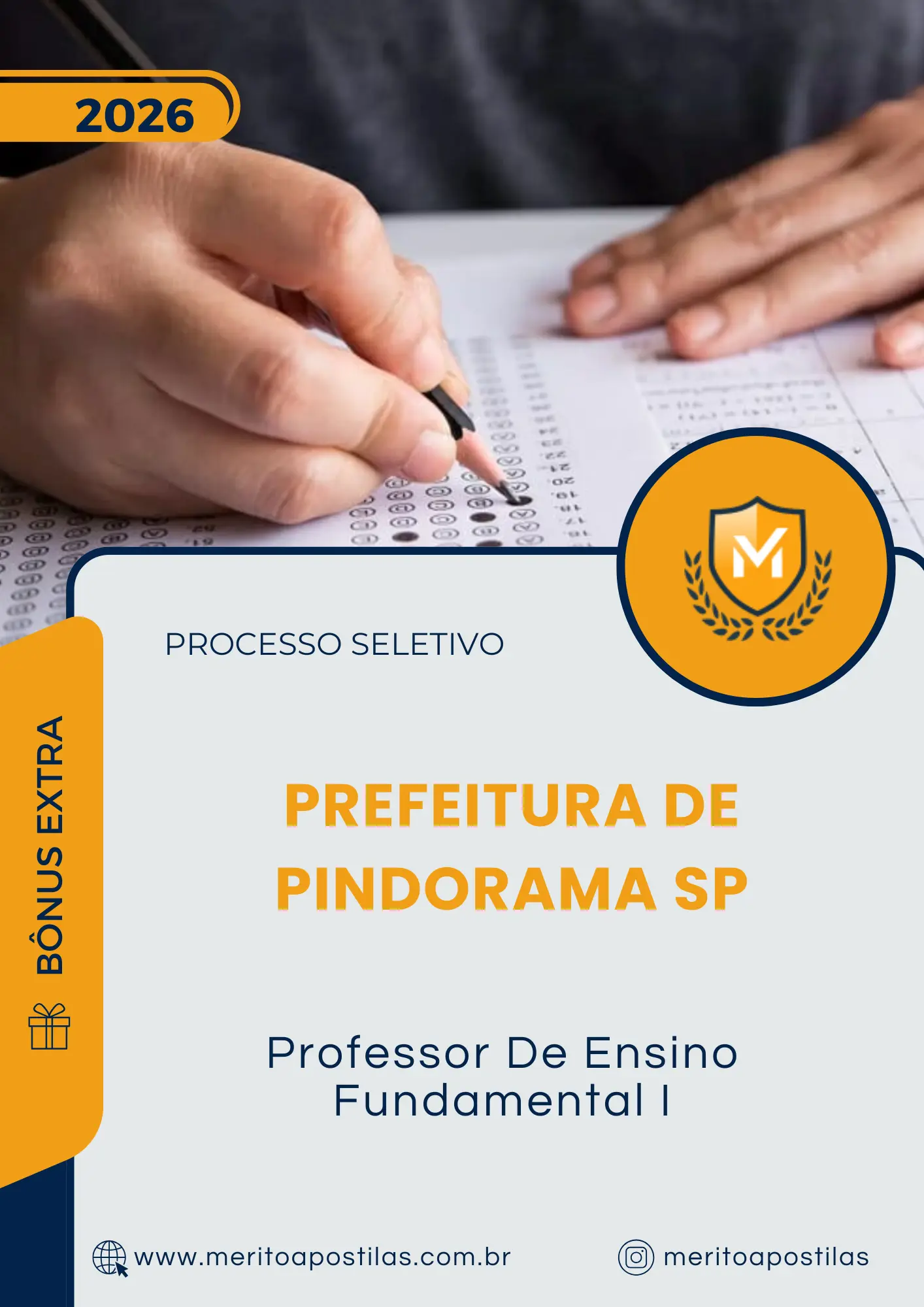 Apostila Professor De Ensino Fundamental I Prefeitura de Pindorama SP 2026