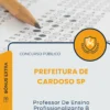 Apostila Professor De Ensino Profissionalizante B Prefeitura de Cardoso SP 2026