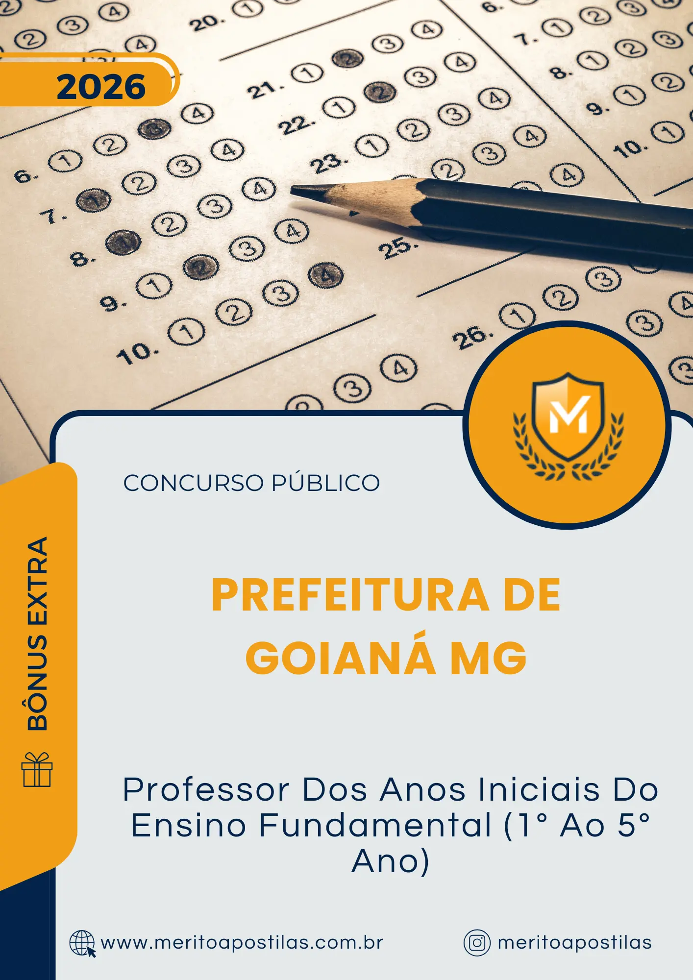 Apostila Professor Dos Anos Iniciais Do Ensino Fundamental 1 Ao 5 Ano Prefeitura de Goianá MG 2026