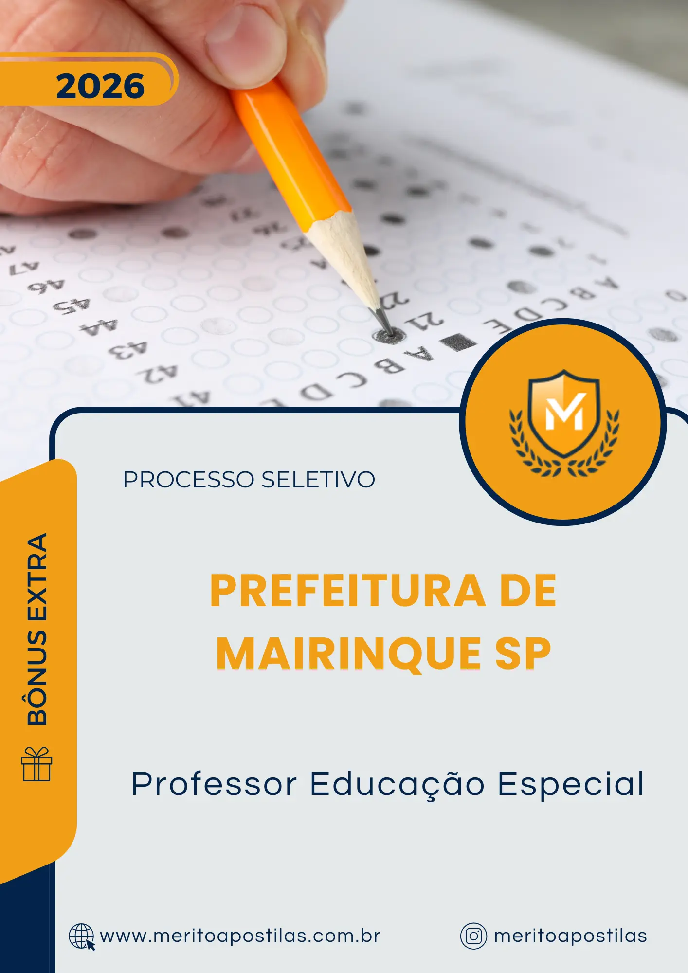 Apostila Professor Educação Especial Prefeitura de Mairinque SP 2026