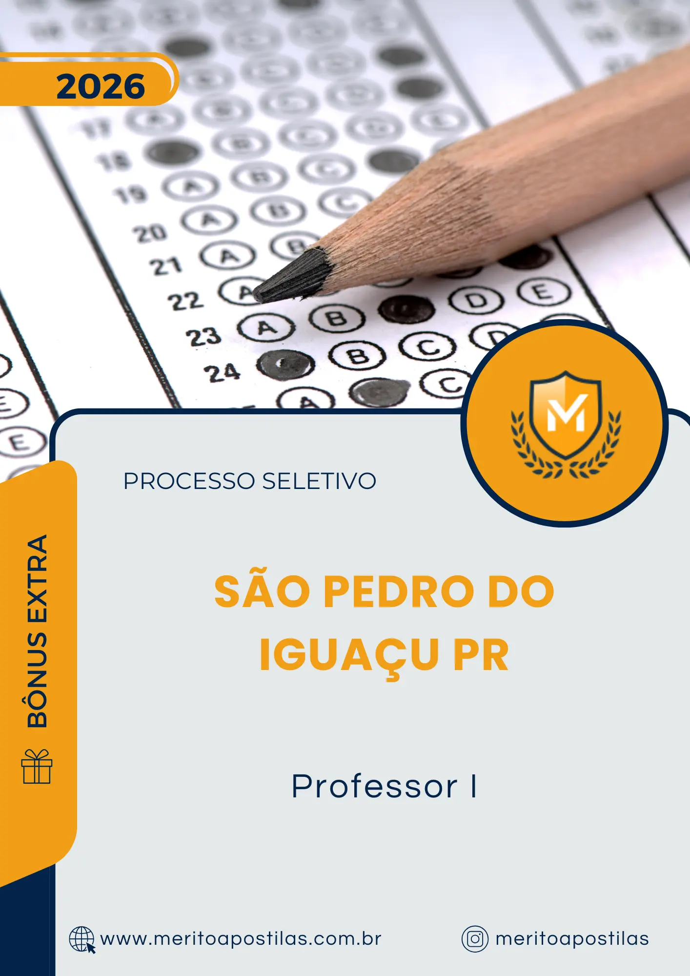 Apostila Professor I Prefeitura de São Pedro do Iguaçu PR 2026