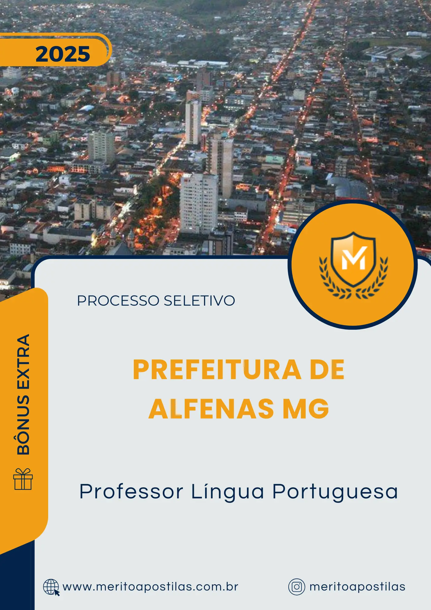 Apostila Professor Língua Portuguesa Prefeitura de Alfenas MG 2025