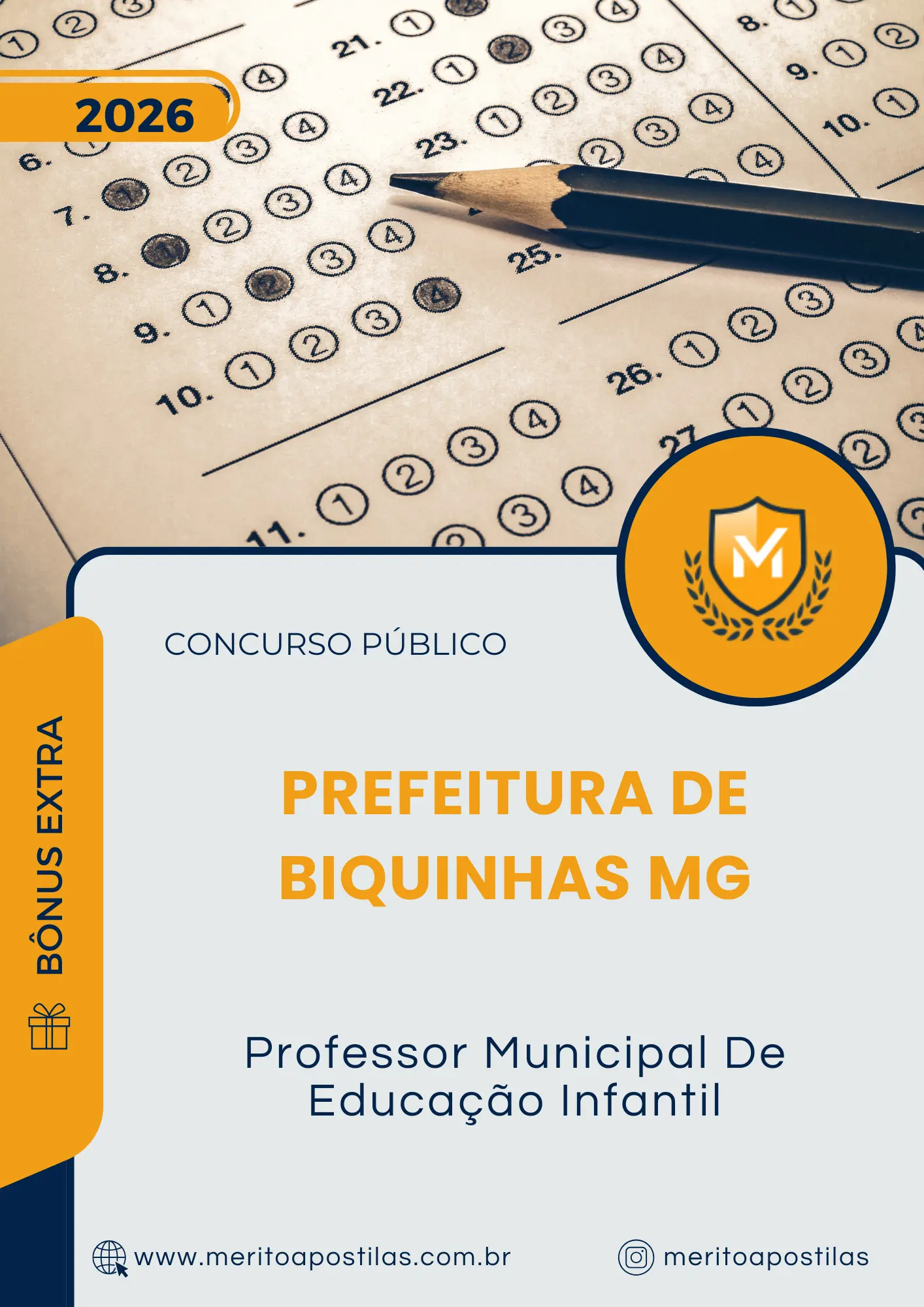 Apostila Professor Municipal De Educação Infantil Prefeitura de Biquinhas MG 2026