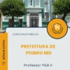 Apostila Professor PEB II Prefeitura de Piumhi MG 2026
