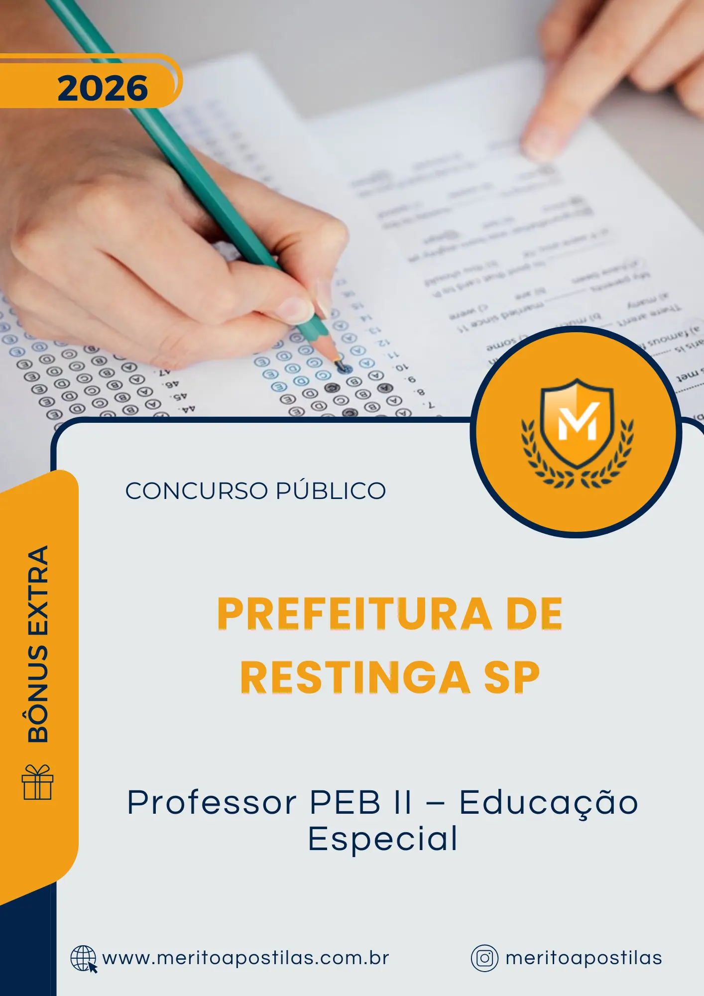 Apostila Professor PEB II – Educação Especial Prefeitura de Restinga SP 2026