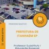 Apostila Professor Substituto I Educação Especial Prefeitura de Itanhaém SP 2026