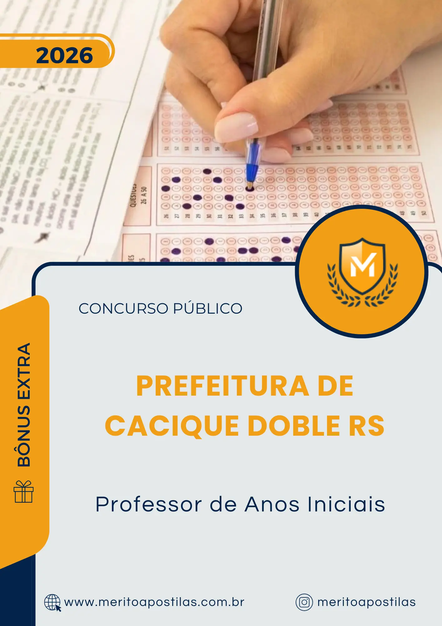 Apostila Professor de Anos Iniciais Prefeitura de Cacique Doble RS 2026