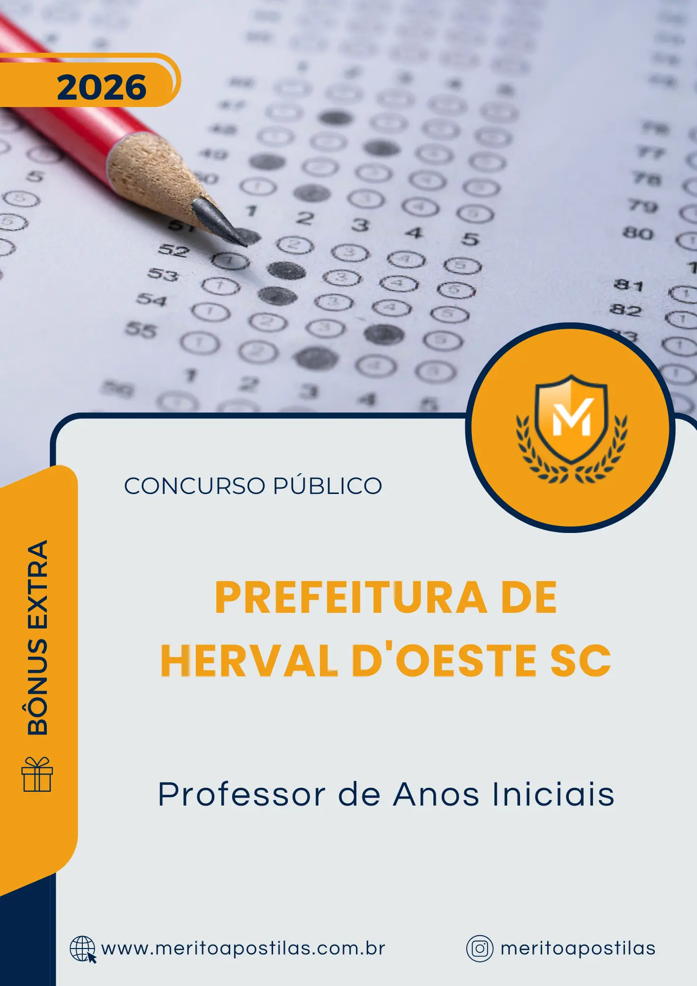 Apostila Professor de Anos Iniciais Prefeitura de Herval D'Oeste SC 2026