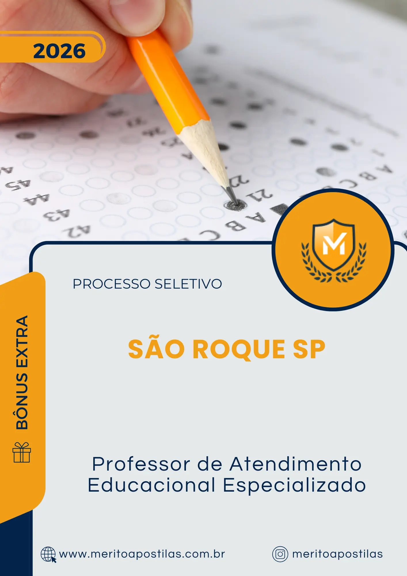 Apostila Professor de Atendimento Educacional Especializado Prefeitura de São Roque SP 2026