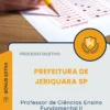 Apostila Professor de Ciências Ensino Fundamental II Prefeitura de Jeriquara SP 2026