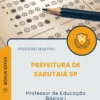 Apostila Professor de Educação Básica I Prefeitura de Sarutaiá SP 2026