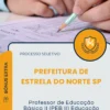 Apostila Professor de Educação Básica II PEB II Educação Física Prefeitura de Estrela do Norte SP 2026