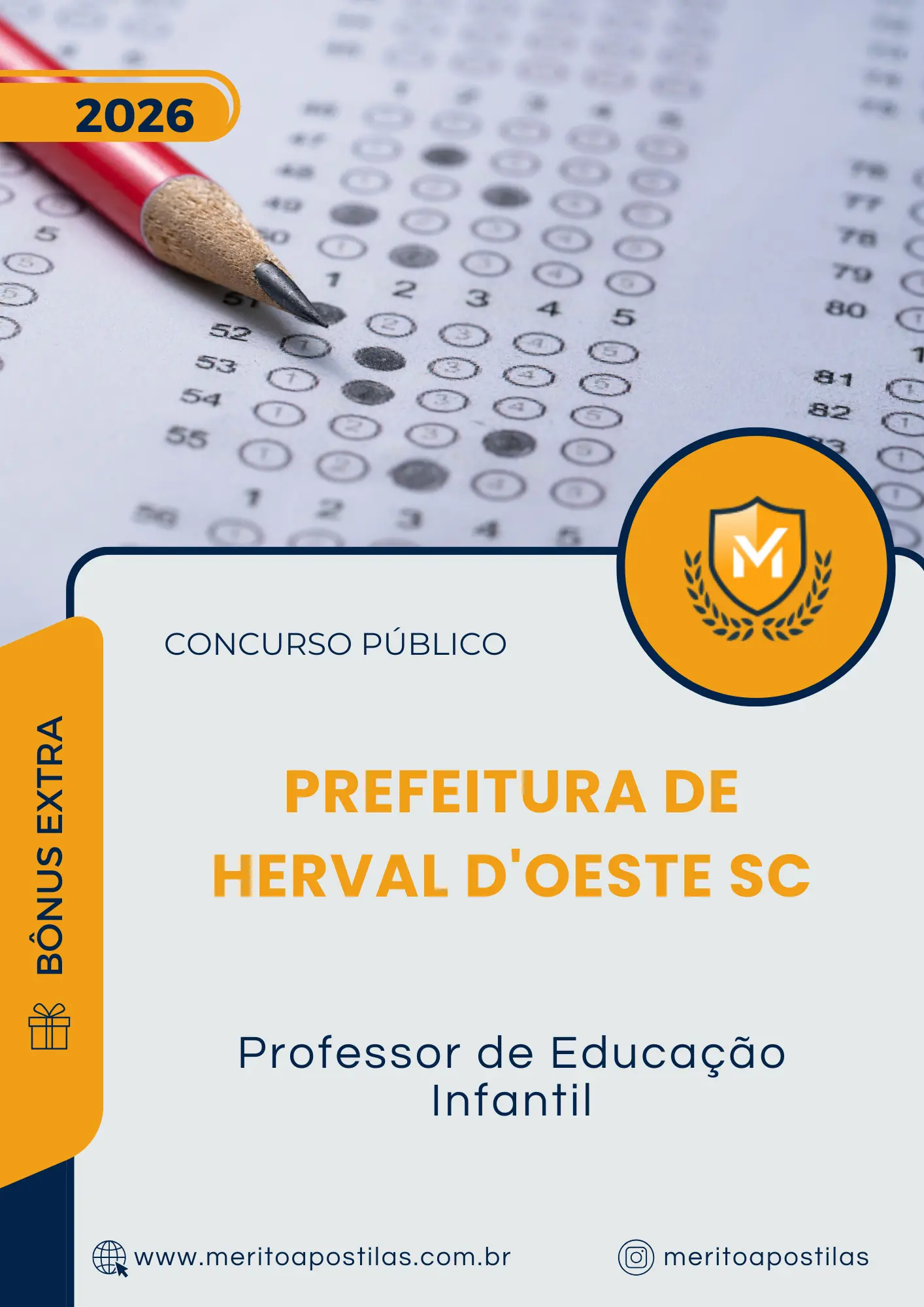 Apostila Professor de Educação Infantil Prefeitura de Herval D'Oeste SC 2026