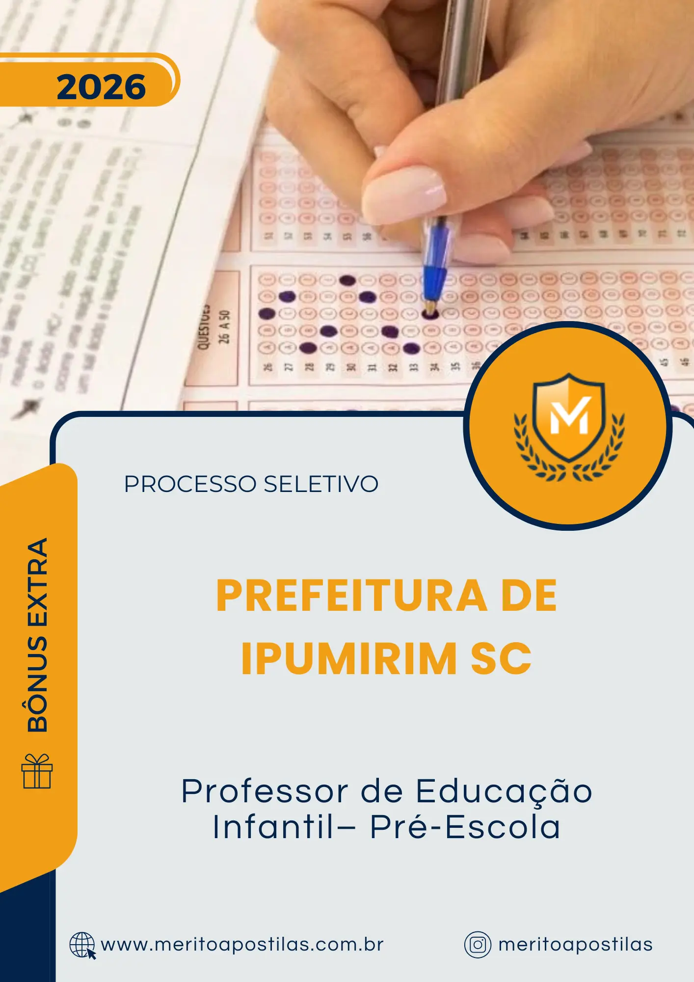 Apostila Professor de Educação Infantil Pré Escola Prefeitura de Ipumirim SC 2026