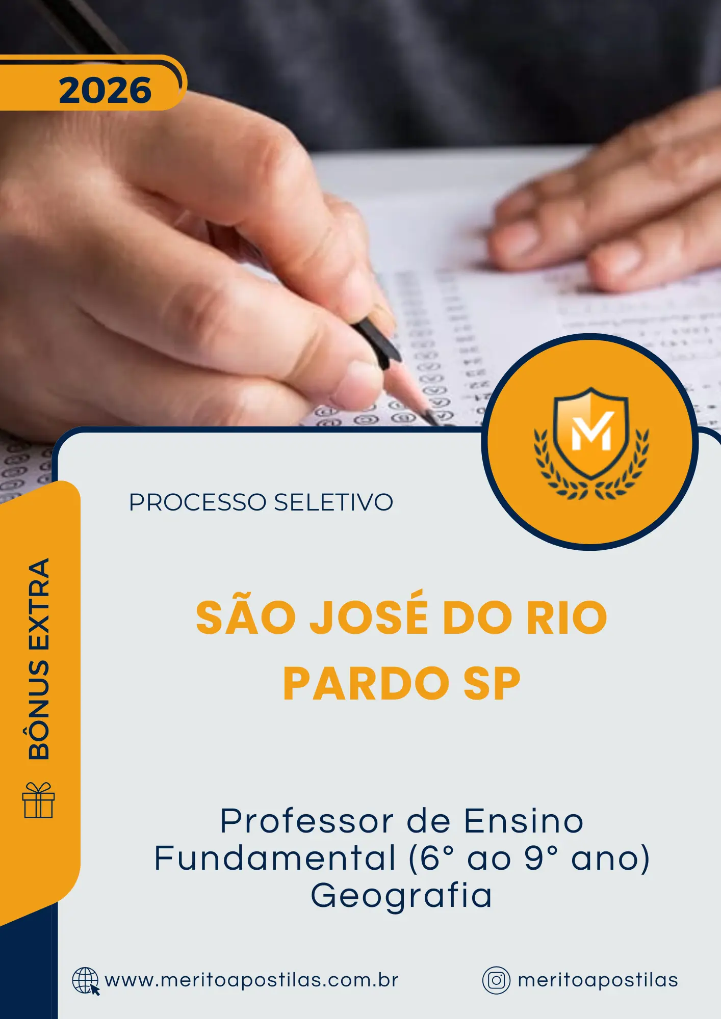 Apostila Professor de Ensino Fundamental 6 ao 9 ano Geografia Prefeitura de São José do Rio Pardo SP 2026