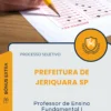 Apostila Professor de Ensino Fundamental I Prefeitura de Jeriquara SP 2026