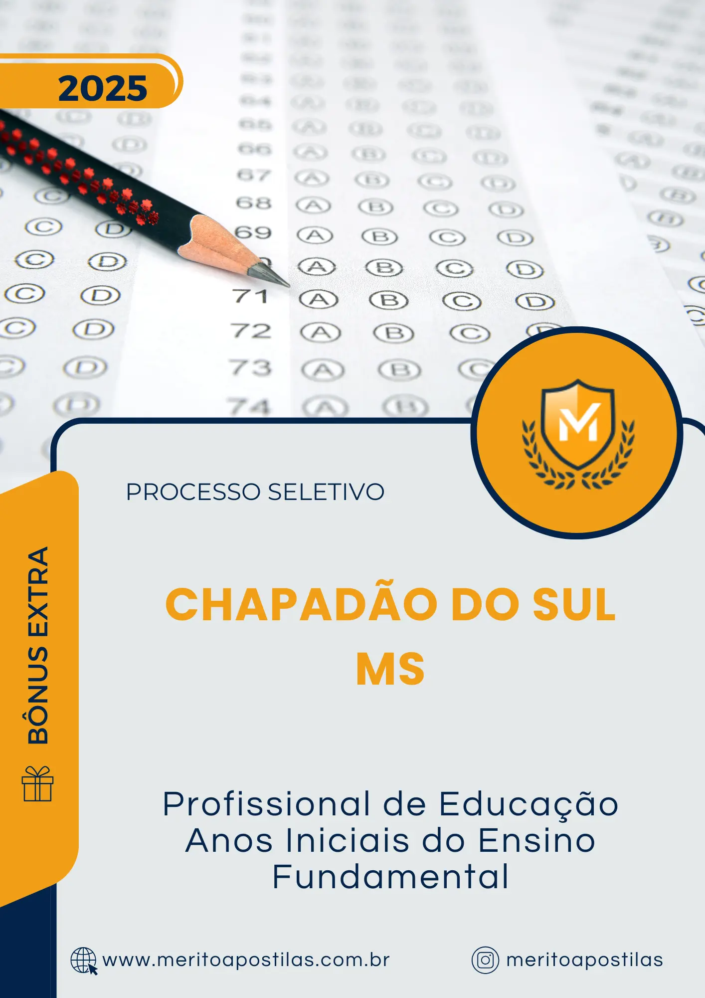 Apostila Profissional de Educação Anos Iniciais do Ensino Fundamental Prefeitura de Chapadão do Sul MS 2025