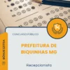 Apostila Recepcionista Prefeitura de Biquinhas MG 2026