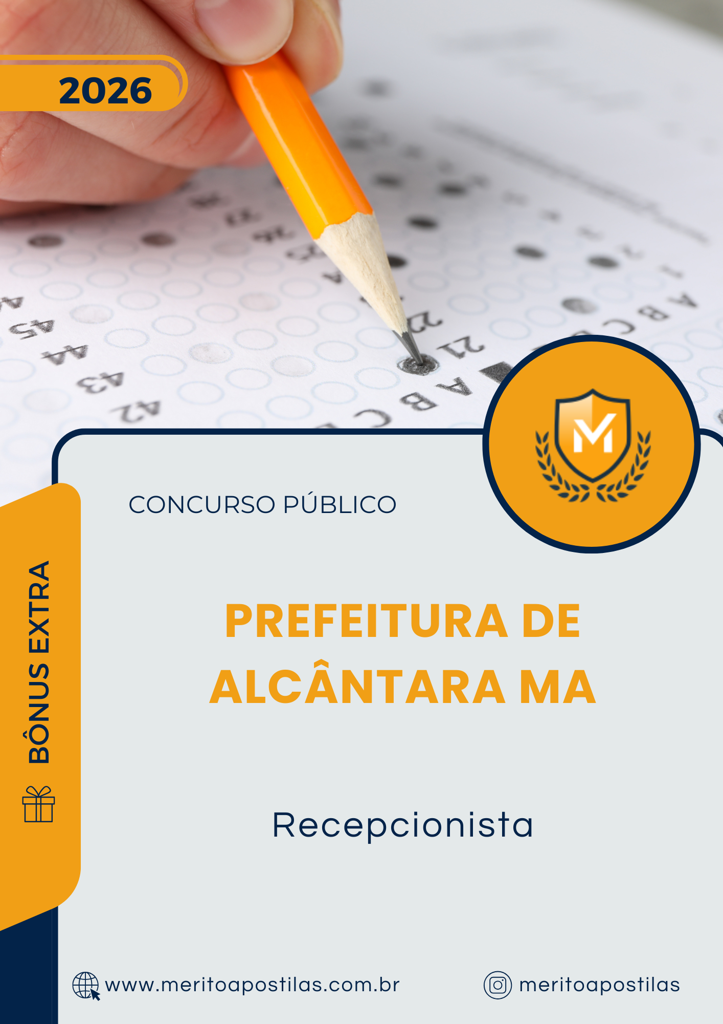 Apostila Recepcionista Prefeitura de Alcântara MA 2026