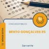 Apostila Servente Prefeitura de Bento Gonçalves RS 2026